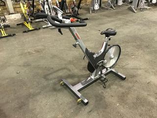 Keiser M3 Spin Bike c/w Self-Tensioning Poly V-Belt Drive & Monitor. S/N 121010-28438.