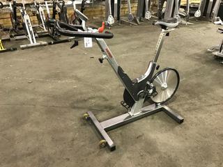 Keiser M3 Spin Bike c/w Self-Tensioning Poly V-Belt Drive & Monitor. S/N 121010-28440.