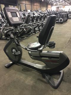 Life Fitness 95R Life Cycle Recumbent Bike c/w Programmed Workouts & Touchscreen Display. S/N ARL103295.