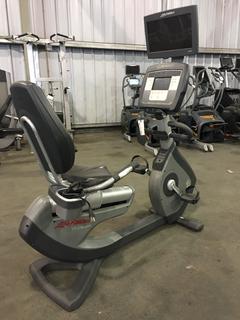 Life Fitness 95R Lifecycle Recumbant Bike, S/N ARL103068.