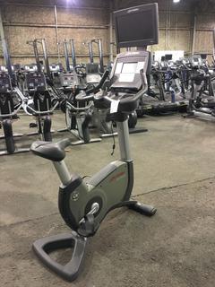 Life Fitness 95C Life Cycle Inspire Upright Bike c/w KOPS Leg Position, Programmed Workouts & Touchscreen Display.  S/N ALX 103873.