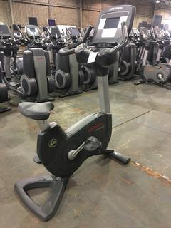 Life Fitness 95C Life Cycle Inspire Upright Bike c/w KOPS Leg Position, Programmed Workouts & Touchscreen Display.  S/N ALX 102030.