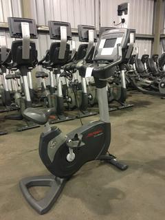 Life Fitness 95C Life Cycle Inspire Upright Bike c/w KOPS Leg Position, Programmed Workouts & Touchscreen Display.  S/N ALX 103750.