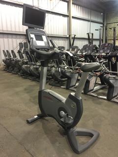 Life Fitness 95C Life Cycle Inspire Upright Bike c/w KOPS Leg Position, Programmed Workouts & Touchscreen Display.  S/N ALX103874.