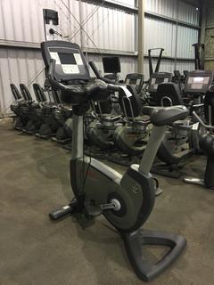 Life Fitness 95C Life Cycle Inspire Upright Bike c/w KOPS Leg Position, Programmed Workouts & Touchscreen Display.  S/N ALX103728.