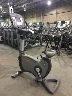 Life Fitness 95C Lifecycle Upright Bike, S/N ALX103677.