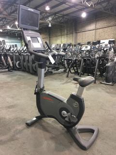 Life Fitness 95C Lifecycle Upright Bike, S/N ALX103899.