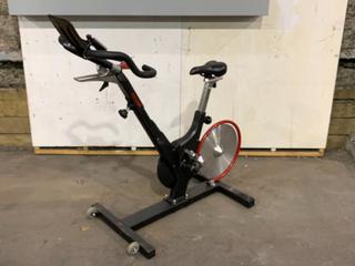 Keiser M3i Spin Bike c/w Self-Tensioning Poly V-Belt Drive & Monitor. S/N 161102-70601.