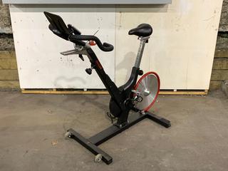 Keiser M3i Spin Bike c/w Self-Tensioning Poly V-Belt Drive & Monitor. S/N 161102-70372.