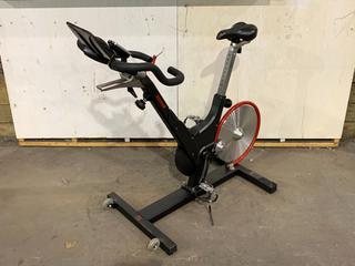 Keiser M3i Spin Bike c/w Self-Tensioning Poly V-Belt Drive & Monitor. S/N 161102-70598.