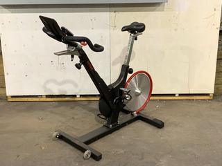 Keiser M3i Spin Bike c/w Self-Tensioning Poly V-Belt Drive & Monitor. S/N 161102-70607.