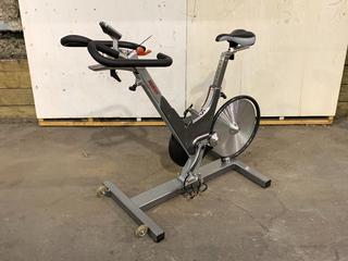 Keiser M3 Spin Bike c/w Self-Tensioning Poly V-Belt Drive & Monitor. S/N 121010-28453.