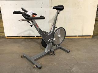 Keiser M3 Spin Bike c/w Self-Tensioning Poly V-Belt Drive & Monitor. S/N 130314-44237.