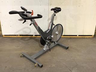 Keiser M3 Spin Bike c/w Self-Tensioning Poly V-Belt Drive & Monitor. S/N 130314-44220.