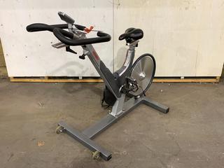 Keiser M3 Spin Bike c/w Self-Tensioning Poly V-Belt Drive & Monitor. S/N 130314-44196.