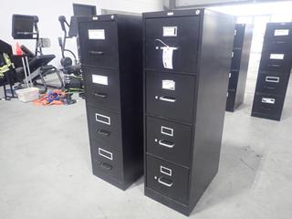 (2) 4-Drawer Filing Cabinets