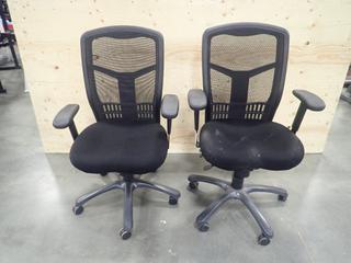 (2) Task Chairs *Note: Damage On (1) Seat, This Item Is Located At 7103 68AVE NW- Location 2*