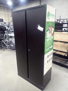 3ft X 18in X 6ft 2-Door Metal Cabinet *Note: This Item Is Located At 7103 68AVE NW- Location 2*