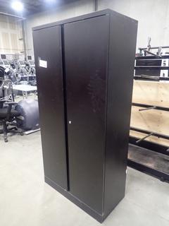 3ft X 18in X 6ft 2-Door Metal Cabinet *Note: This Item Is Located At 7103 68AVE NW- Location 2*