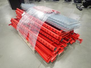 Qty Of 6ft X 2ft X 6ft Shelving Unit w/ Grating Shelves *Note: Disassembled, This Item Is Located At 7103 68AVE NW- Location 2*