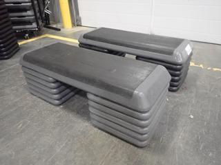 (2) Fitness Steps C/w (20) Risers *Note: This Item Is Located At 7103 68AVE NW- Location 2*