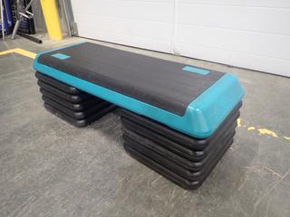 (1) The Step Fitness Step C/w (10) Risers  *Note: This Item Is Located At 7103 68AVE NW- Location 2*