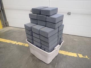 Qty Of 9in X 5 3/4in X 2 3/4in Iron Body Foam Bricks *Note: This Item Is Located At 7103 68AVE NW- Location 2*