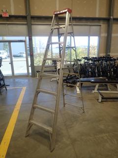 8ft Aluminum Step Ladder *Note: This Item Is Located At 7103 68AVE NW- Location 2*