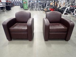 (2) Waiting Room Chairs *Note: Tear On Arm, This Item Is Located At 7103 68AVE NW- Location 2*