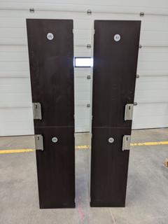 (2) 15in X 18in X 6ft 2-Door Single Lockers w/ Right And/Or Left Swing Doors *Note: This Item Is Located At 7103 68AVE NW- Location 2*