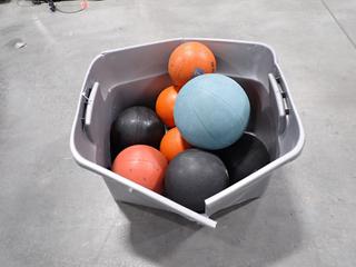 Qty Of Assorted Size Medicine Balls