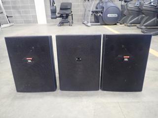 Qty Of (3) JBL Control 28T Wall Mtd 60W 100V Loud Speakers *Note: This Item Is Located At 7103 68AVE NW- Location 2*