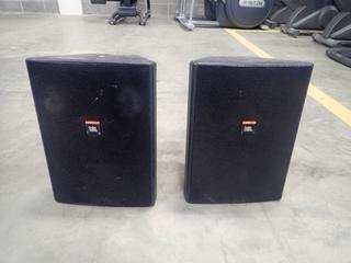 (2) JBL Control 28T Wall Mtd 60W 100V Loud Speakers *Note: This Item Is Located At 7103 68AVE NW- Location 2*