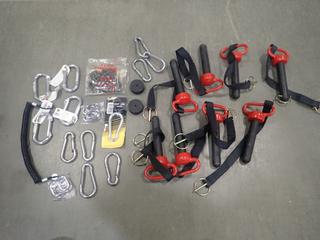 Qty Of Assorted Rack And Carabiner Clips C/w Subaki RS41 10in Dr Chain *Note: This Item Is Located At 7103 68AVE NW- Location 2*
