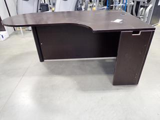 6ft X 42in X 29 1/2in L-Shaped Office Desk. *Note: This Item Is Located At 7103 68AVE NW- Location 2*