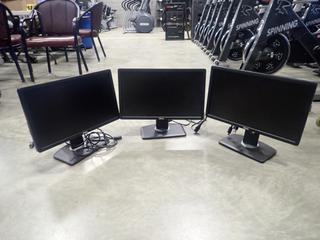 Qty Of (3) Dell 20in LCD Monitors C/w Power Cords. PN 0W5HWR *Note: This Item Is Located At 7103 68AVE NW- Location 2*