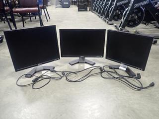 (2) Dell 19in LCD Monitors C/w (1) Dell 17in LCD Monitor And Power Cords *Note: This Item Is Located At 7103 68AVE NW- Location 2*
