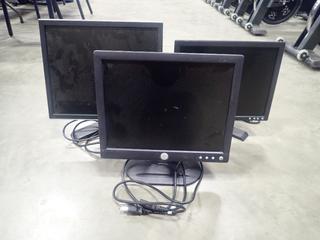 (2) Dell 15in LCD Monitors C/w (1) Dell 17in LCD Monitor And Power Cords *Note: This Item Is Located At 7103 68AVE NW- Location 2*