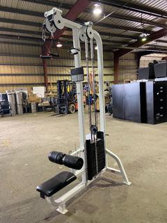 Life Fitness Dual Pulley Pulldown, S/N 105106.