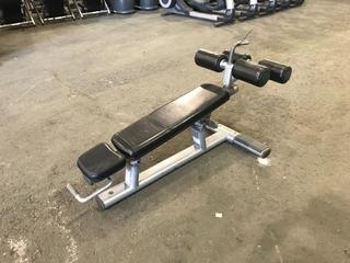 Life Fitness Adjustable Decline AB Bench.