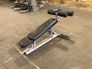 Life Fitness Adjustable Decline AB Bench.