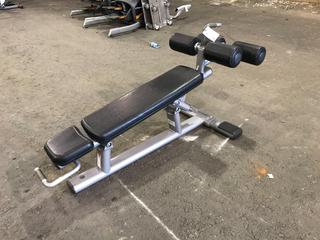 Life Fitness Adjustable Decline AB Bench.