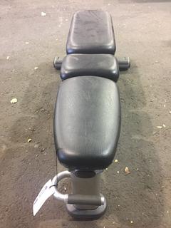 Life Fitness SMAB-0102-102 Adjustable Bench, S/N 081109011044.