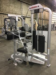 Life Fitness Arm Extension Station, S/N 52554.