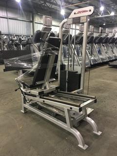 Life Fitness Seated Leg Press Station, S/N 524485.