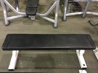 Pulse Fitness Flat Bench B101, S/N 908066.