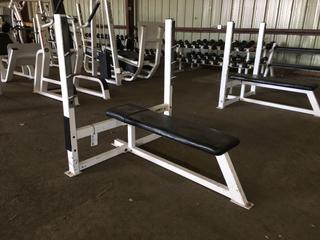 Apex Olympic Flat Bench w/ Weight Rack.