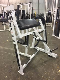 Hammer Strength Plate Loaded Seated Bicep.