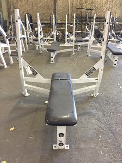 Hammer Strength Olympic Bench w/ Weight Rack.