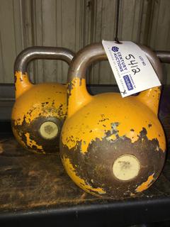 (2) Kettle Bells.
